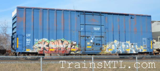 Car/wagon LW9054 left side / coté gauche